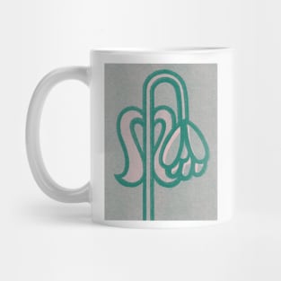 Vintage Style Mid-Century Flower Design Mug